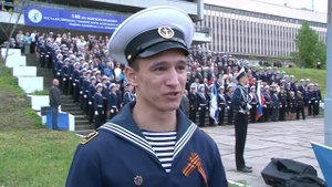 Парад курсантов ГУМРФ им. адмирала С.О. Макарова, посвященный 140-летию Института «Морская академия
