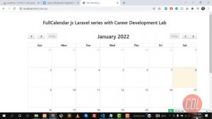 (03) Set Headers in FullCalendar js Laravel | fullcalendar js in laravel