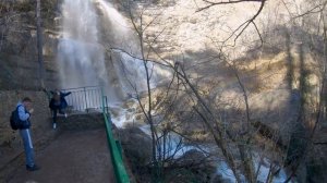 Водопад Учан-Су весной. Учан-Су с квадрокоптера.