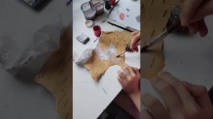 Рисуем зайчика на бересте | Береста | Рисуем на бересте акрилом