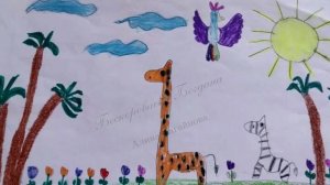 Сказка про жирафа, зебру и попугая