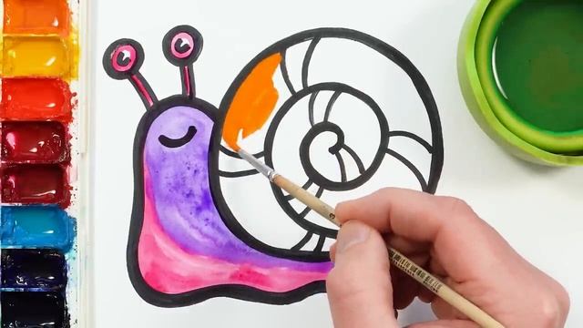 Рисуем фломастерами. Простой милый рисунок. Рисование для детей смотреть онлайн