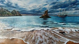 Картина Море Панно Морское Картина Закат На Море Объемная Картина Морской Пейзаж Маслом