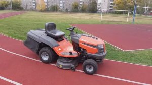 Осенняя скарификация стадиона.