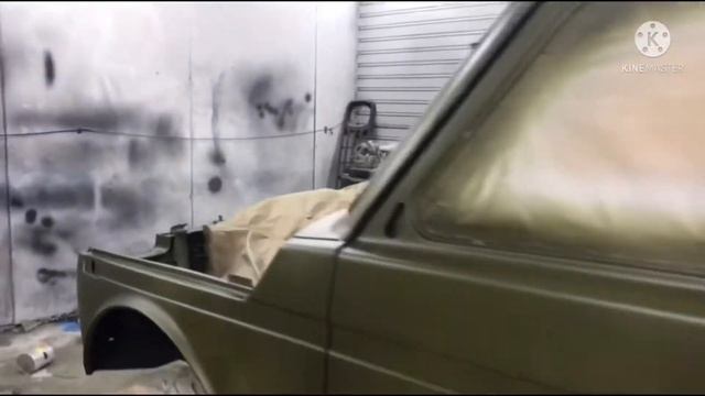 Нива , покраска Раптор цвет хаки с чёрными элементами смотреть онлайн