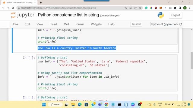 How to concatenate all elements of list into string in Python
