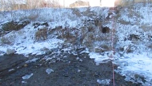 В Озёрске появился водопад. Ноябрь 2021 смотреть онлайн