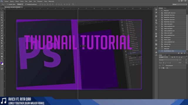 Thumbnail tutorial + TEMPLATE! - Adobe Photoshop CS6 [FullHD60fps] |AxeoreCZ смотреть онлайн