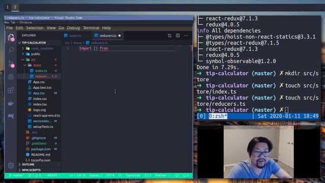 Redux Tip Calculator [1] Create Store