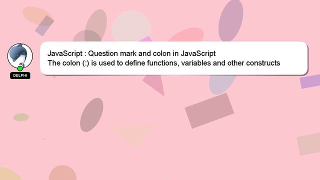 JavaScript : Question mark and colon in JavaScript