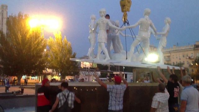 Фонтан Танцующие дети вошедший в историю.Стройка века!