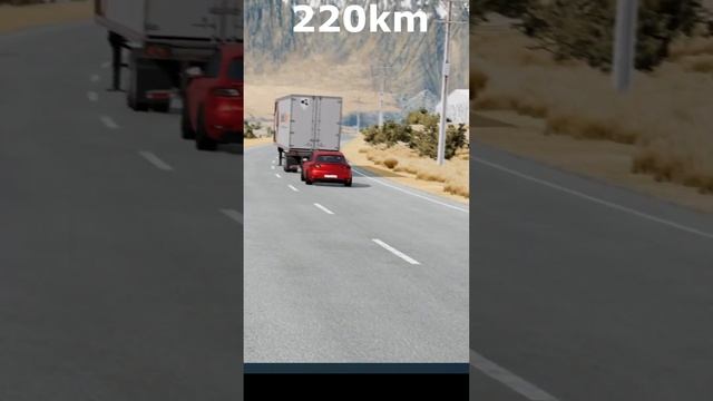 Porsche macan vs Trailer - Beamng drive