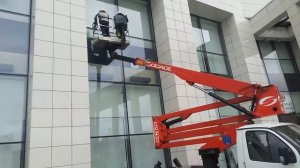 Работа автовышки Чайка-Сервис socage da-320