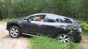 Mazda CX-7 полный привод, диагональное вывешивание