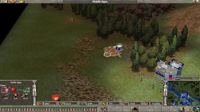 EMPIRE EARTH: 1 VS 1 HARD COMPUTER - MIDDLE AGES EPOCH смотреть онлайн