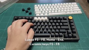 AKKO 5075S soundtest (stock + lubed + ceramic keycaps)