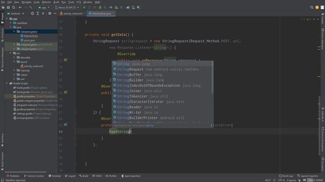 Get data from Server with Volley in Android | JAVA смотреть онлайн