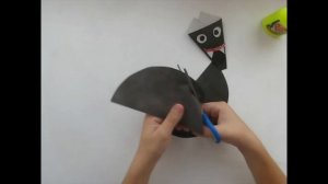 ЛЕТУЧАЯ МЫШЬ НА ХЭЛЛОУИН ИЗ БУМАГИ. ТОП 3 простых способа!