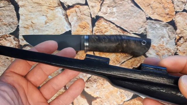 Охотничий нож ручной работы "Сибиряк" смотреть онлайн