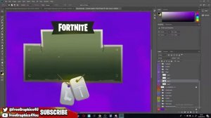 *FREE* Fortnite YouTube Banner Template + Speed Art | Photoshop