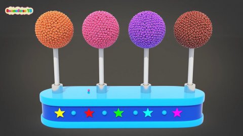 УЧИМ ЦВЕТА Леденцы на Палочке из Шариков Развивающий мультик для детей #ВолшебствоТВ