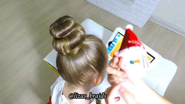 Christmas hairstyles for 3 minutes! - New Year`s hair ideas. Новогодние прически за 3 минуты! смотреть онлайн