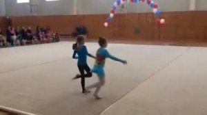 Мои гимнастические номера с соревнований 25-го декабря