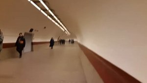 Ride in St.Petersburg - Crossing lines 1 and 3 (Площадь Восстания - Маяковская, переход второй)
