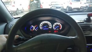 Mitsubishi Galant VIII USA (Митсубиши Галант 8 Американец) Новое освещение салона