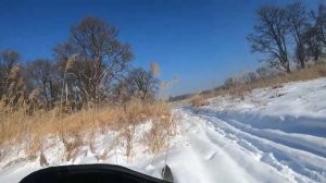 покатушки на снегоходе Ski-Doo Summit 670 по полям села Чугуевка