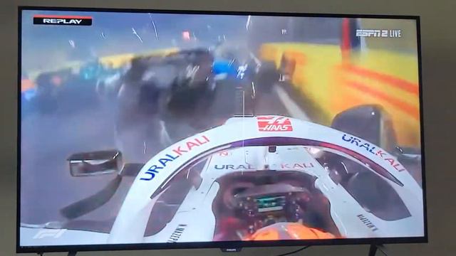 Mazepin crash from behind F1 Saudi Arabia fp смотреть онлайн