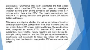 Does Pricing Deviation of Exchange Traded Funds Predict ETF Returns  AEFR 78 748 759