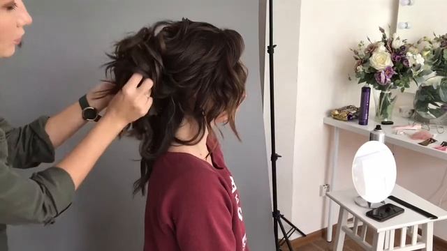 Романтичный объемный средний пучок смотреть онлайн