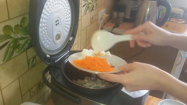 Плов со свининой в мультиварке. Очень простой и вкусный плов