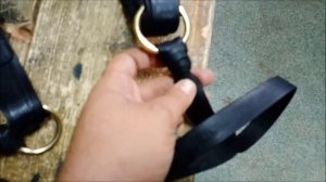 Кавказские Недоуздки для лошади из сыромятной кожи на латунных кольцах