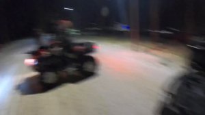 Нас приняли?! Погоня охранников на снегоходе за квадроциклами