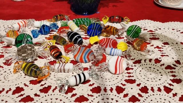 Винтажное АРТ стекло Мурано конфеты из стекла декор для дома своими руками#VintageMurano Millefiori