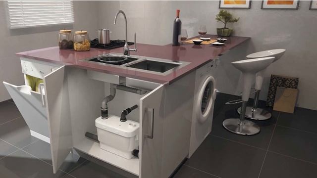 Тихая канализационная установка для кухни SFA SANIVITE смотреть онлайн