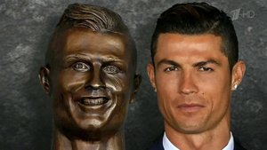 На острове Мадейра обсуждают бюст Криштиану Роналду, созданный уборщиком аэропорта