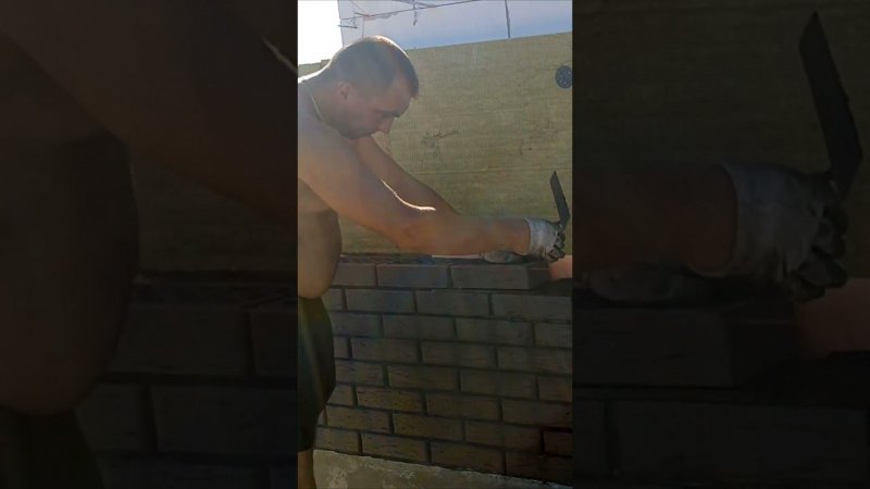 Дом из газоблока. Облицовка кирпичом.#домизгазобетона #одноэтажныйдом #облицовкадома
