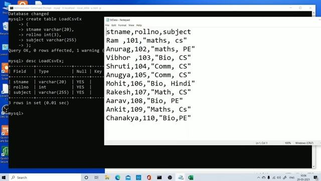 Import CSV file data into MySQL table using query смотреть онлайн