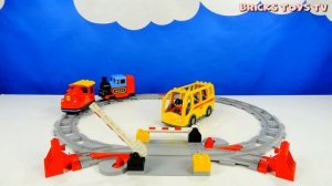 Строим из Lego Duplo, Lego Duplo Train Tracks 10882, 10506 - Лего Дупло Железная дорога 10882, 1050