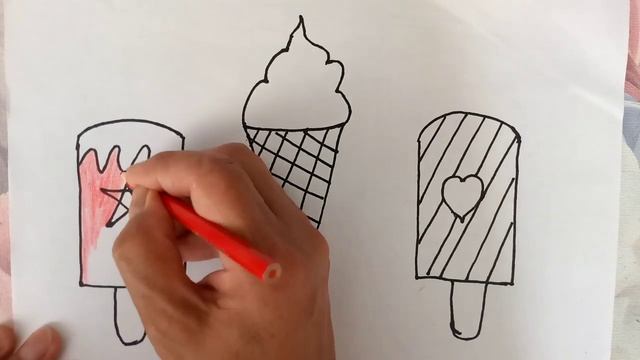 How to draw ice cream.Как рисовать мороженое. смотреть онлайн