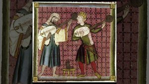 Cantiga 1 : Des oge mais quer' eu trobar | Recorder, Guitar and Tambourine