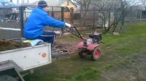 Мотоблок с прицепом