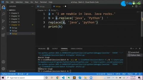 Replace() Function in Python | Use of replace() function in Python | CodeMode