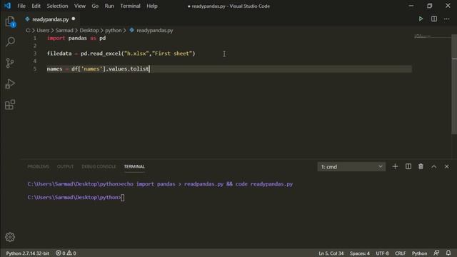 How To Read Excel FIle With Python Pandas & How To Convert the Excel Data Into Python Array / List смотреть онлайн