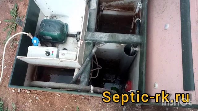Сервис обслуживание септика очистной станции Топас в Евпатории. AirBio 60. смотреть онлайн