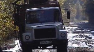 Кузнецк, сентябрь 2007, Ремонт дороги на Траханиотово