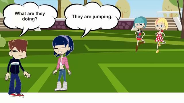 Present Continuous we, they -  My English Lesson 8-  for children and beginners смотреть онлайн